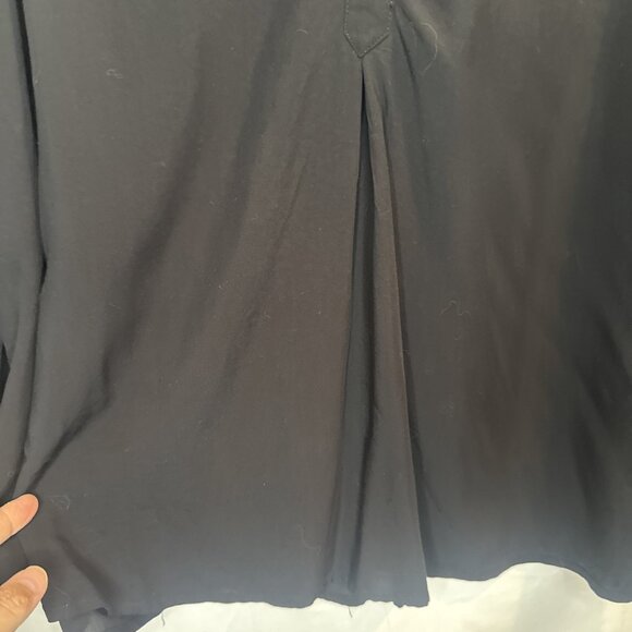 Old Navy Womens Black Rayon Popover V-Neck Long Sleeve Blouse Top Sz XXL NEW - Picture 3 of 10